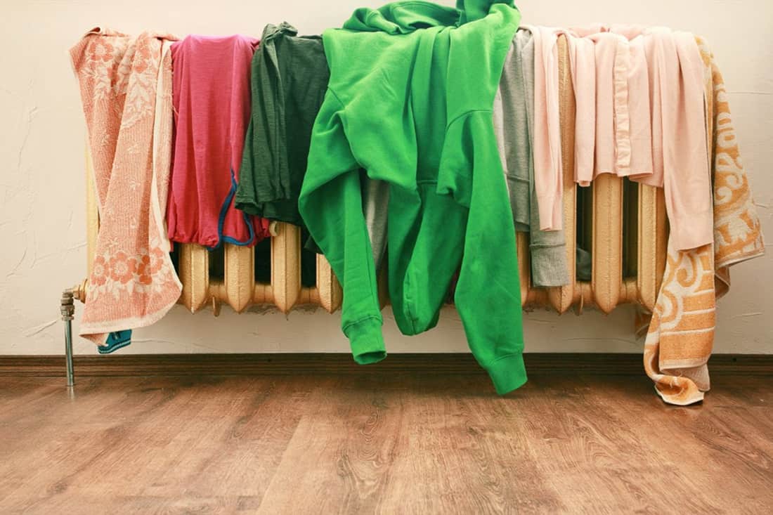 how to dry clothes without a dryer or clothesline