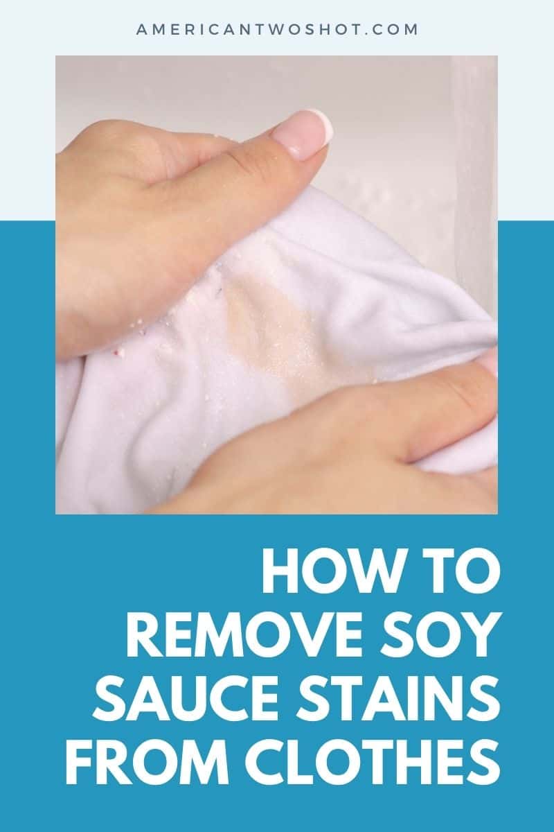 how to get soy sauce out of clothes