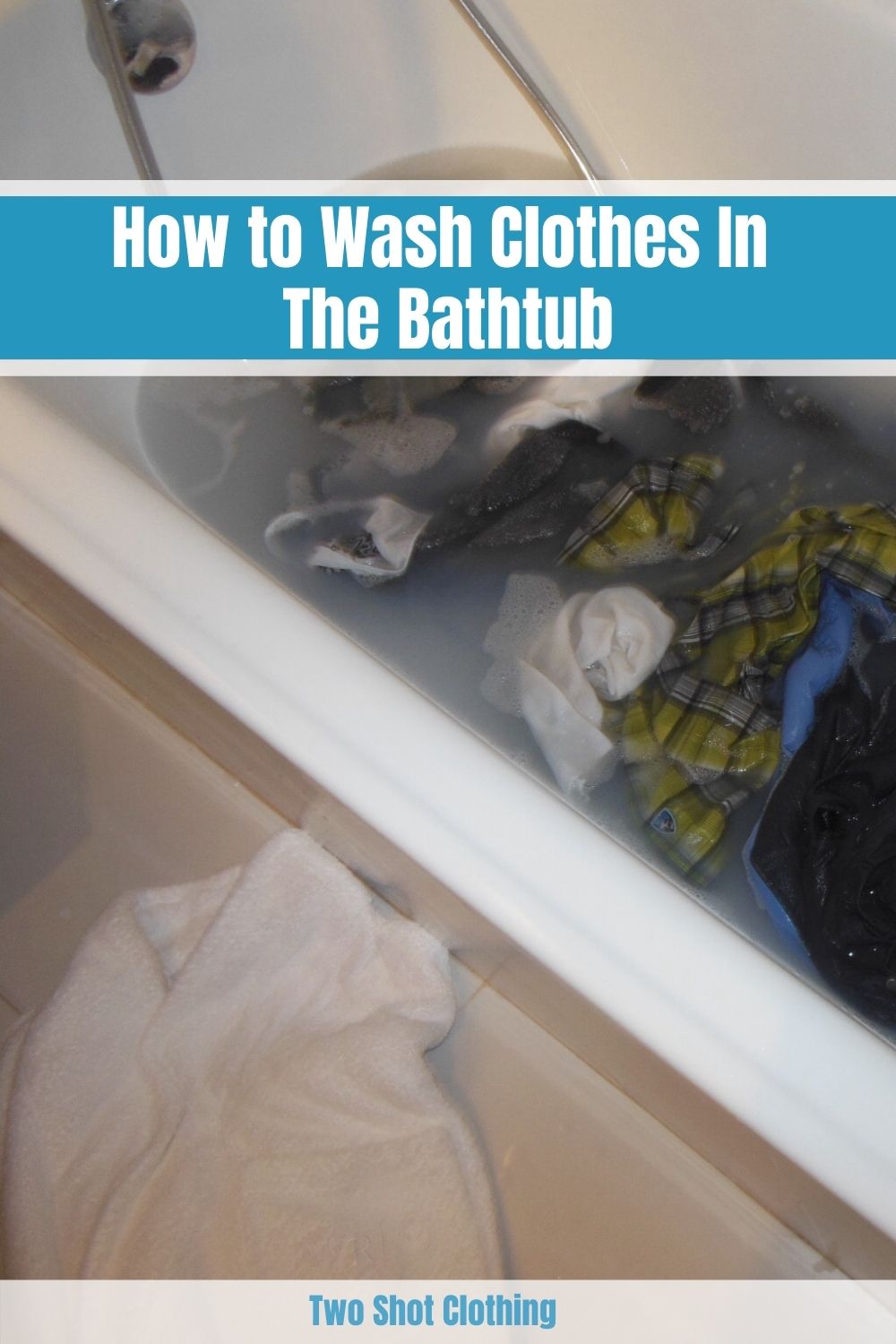 wash clothes in bathtub