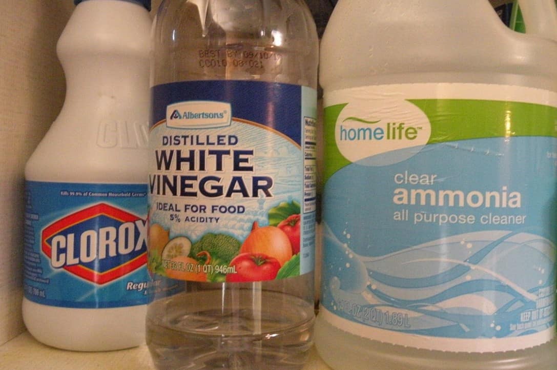 Ammonia and vinegar