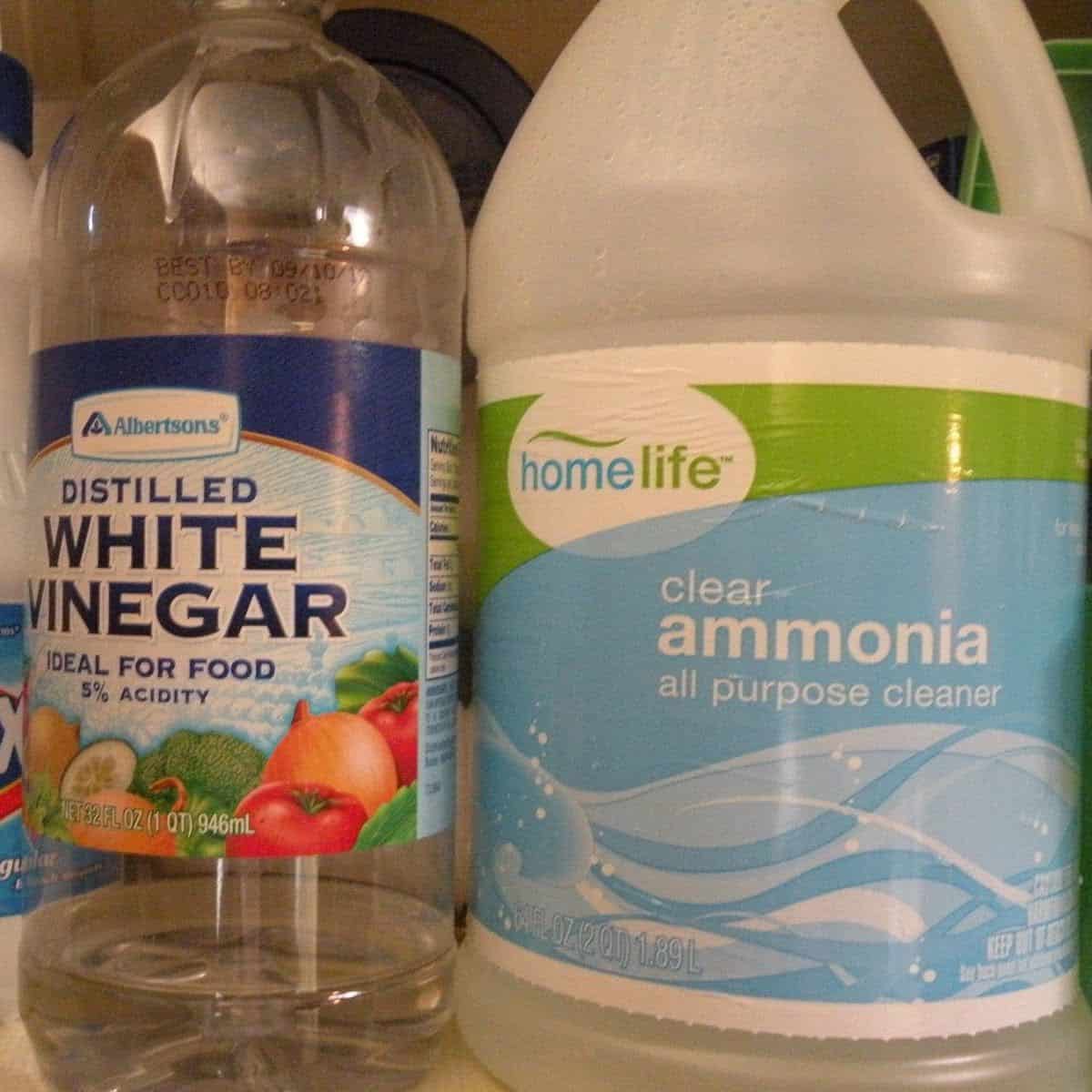 Combine Vinegar and Ammonia