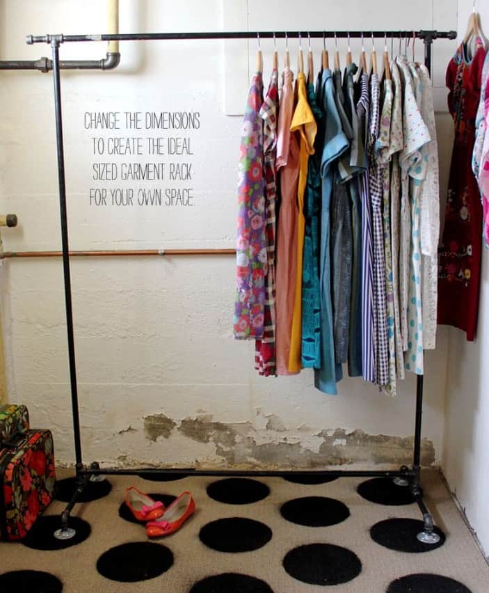 DIY Clothing Rack For Those With A Budget