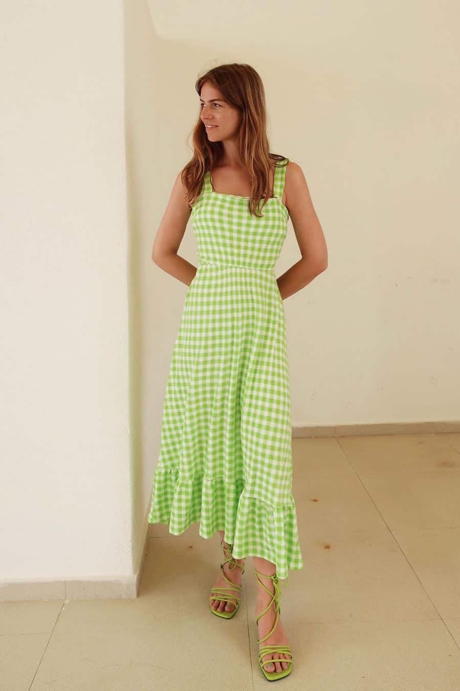 Green and Gingham wear