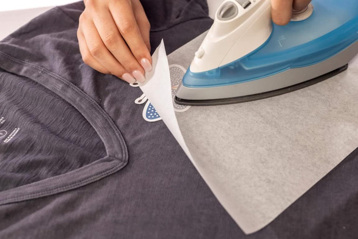 Sandwich your garment in paper towels