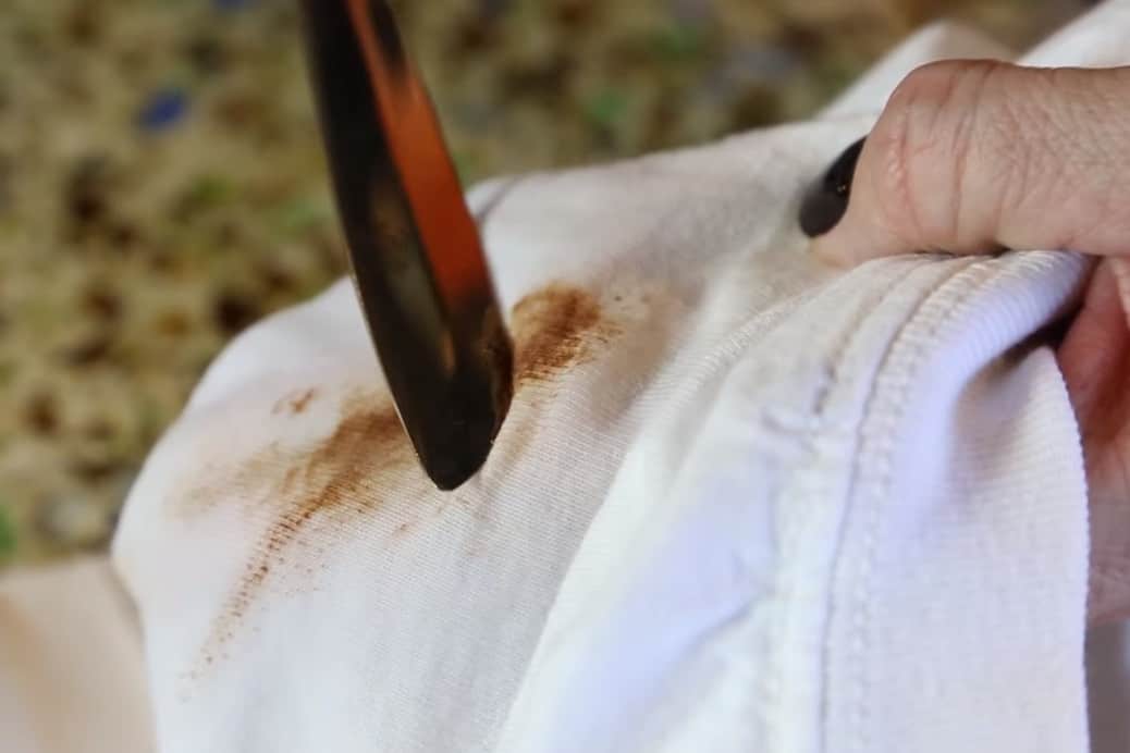 chocolate stain removal