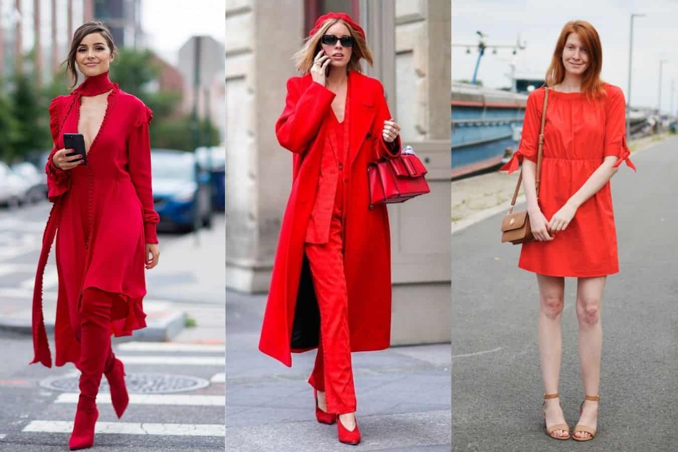 colors to wear with red