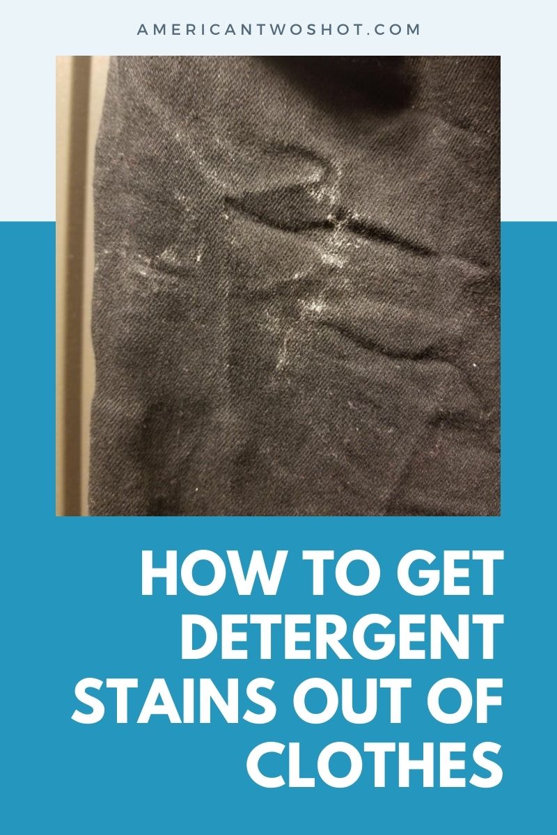 get detergent stains out of clothes