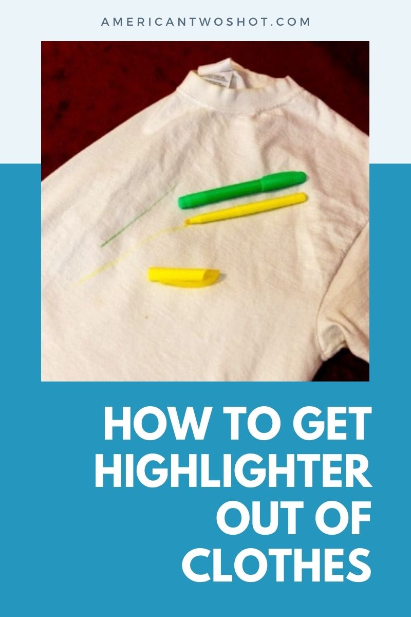 get highlighter out of clothes