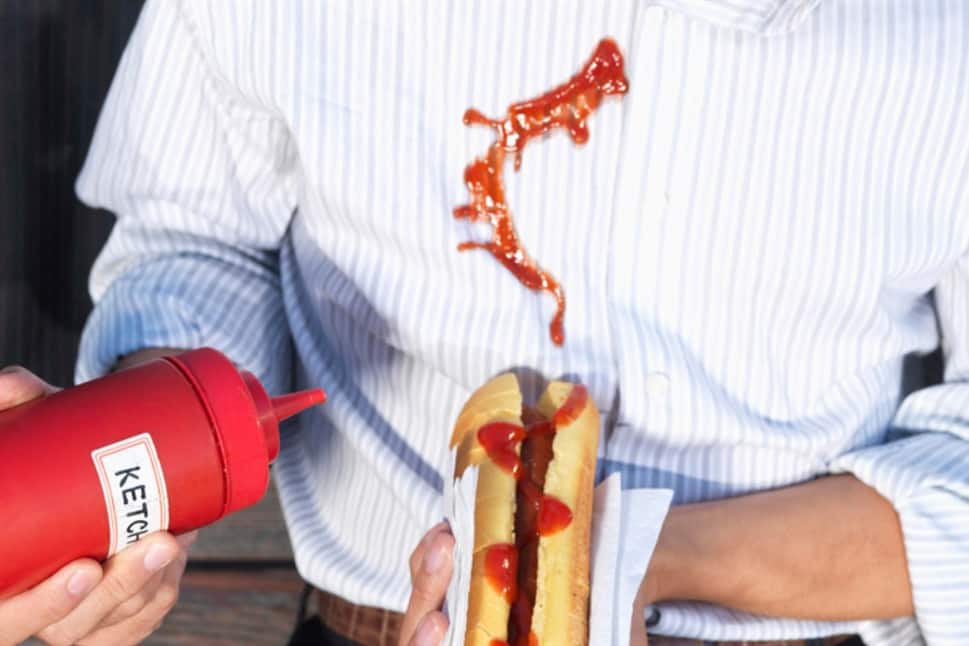 how to get out ketchup stains