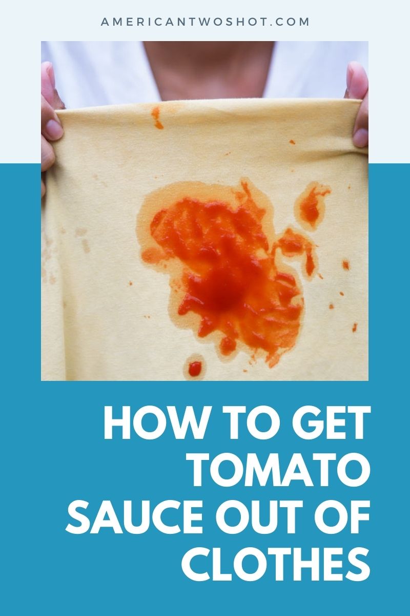 how to get red sauce out of clothes