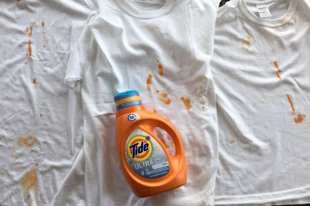 how to get tomato stain out of clothes