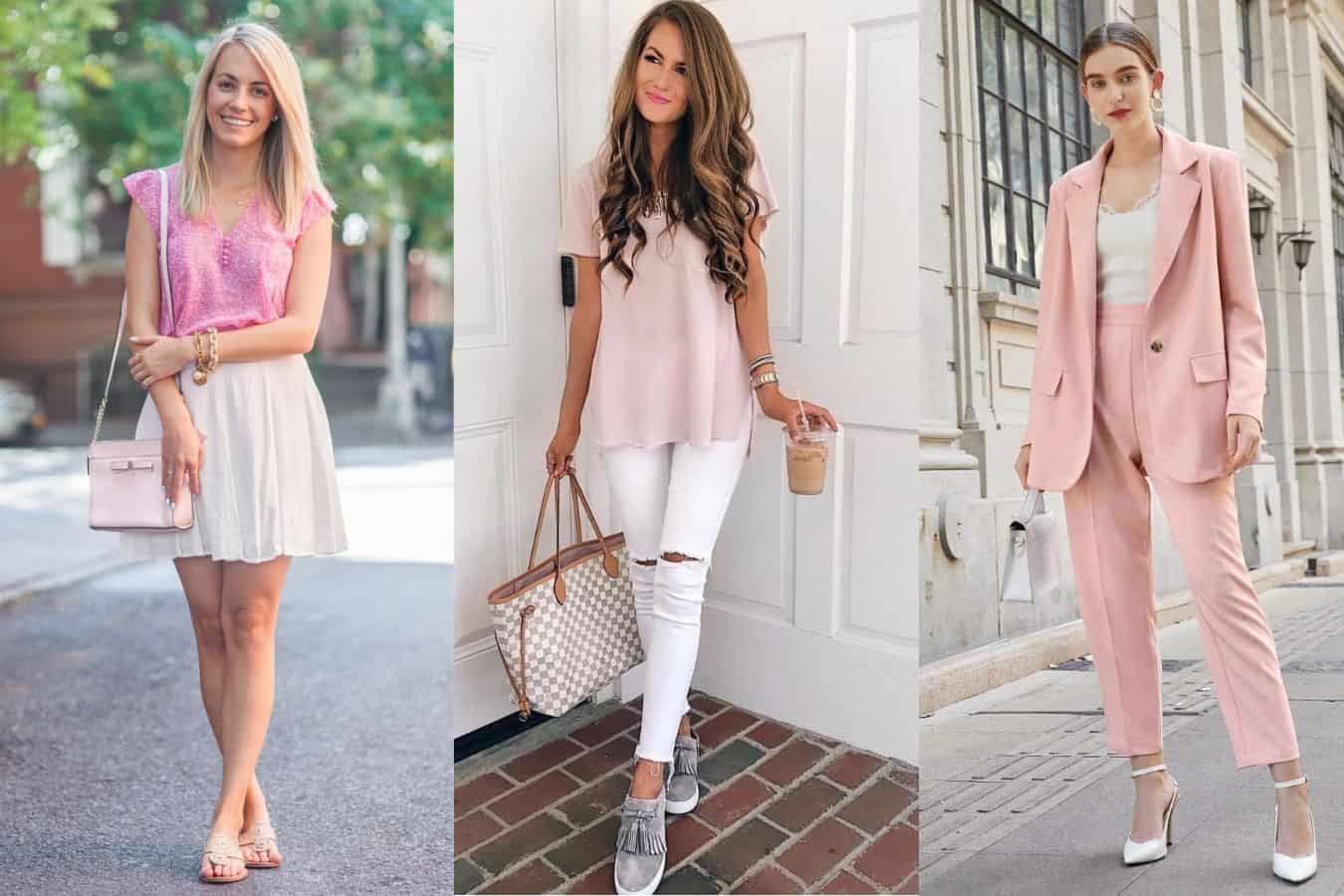 pink and white wear