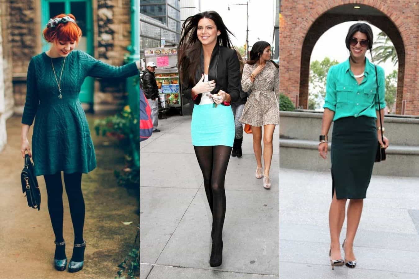 teal and black wear