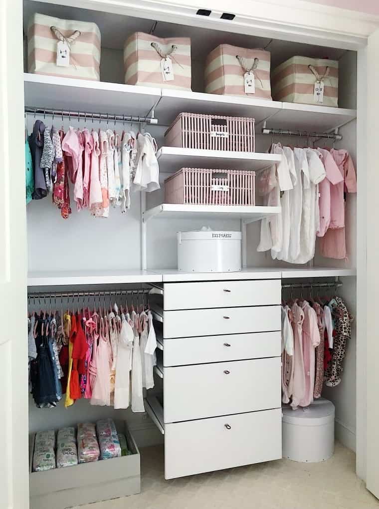 ways to organize baby clothes