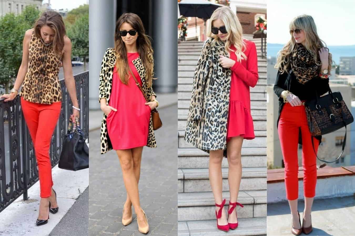 wear Red and animal print