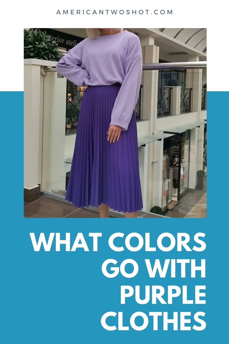 what colour goes with purple dress