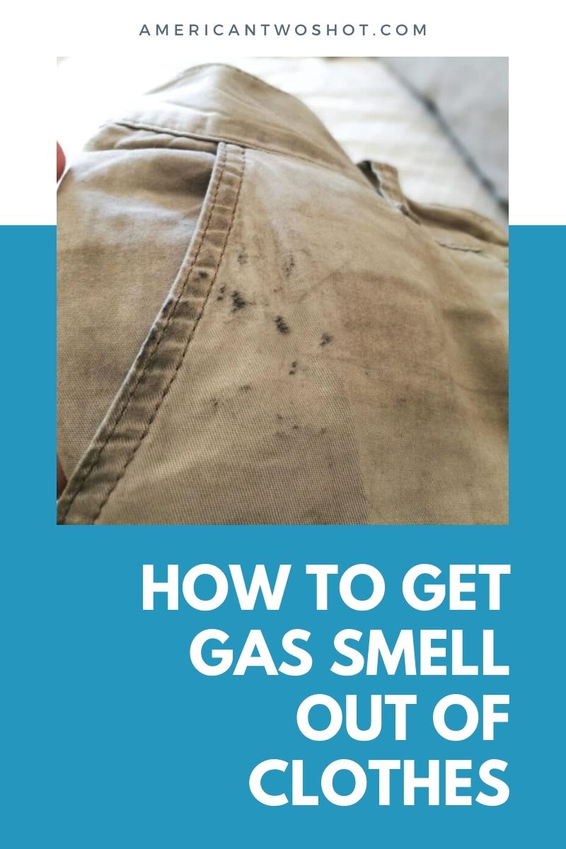 how to get gas smell out of clothes