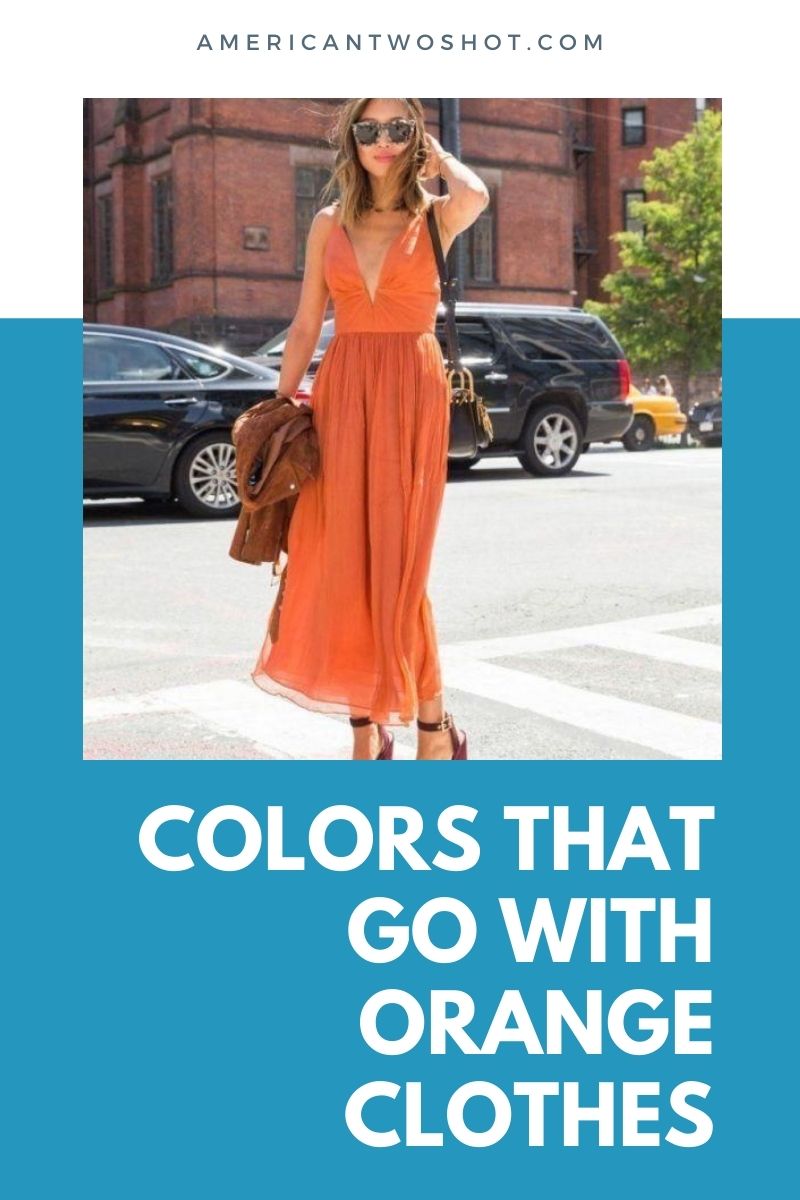 Как дополнить оранжевое коктейльное платье аксессуарами