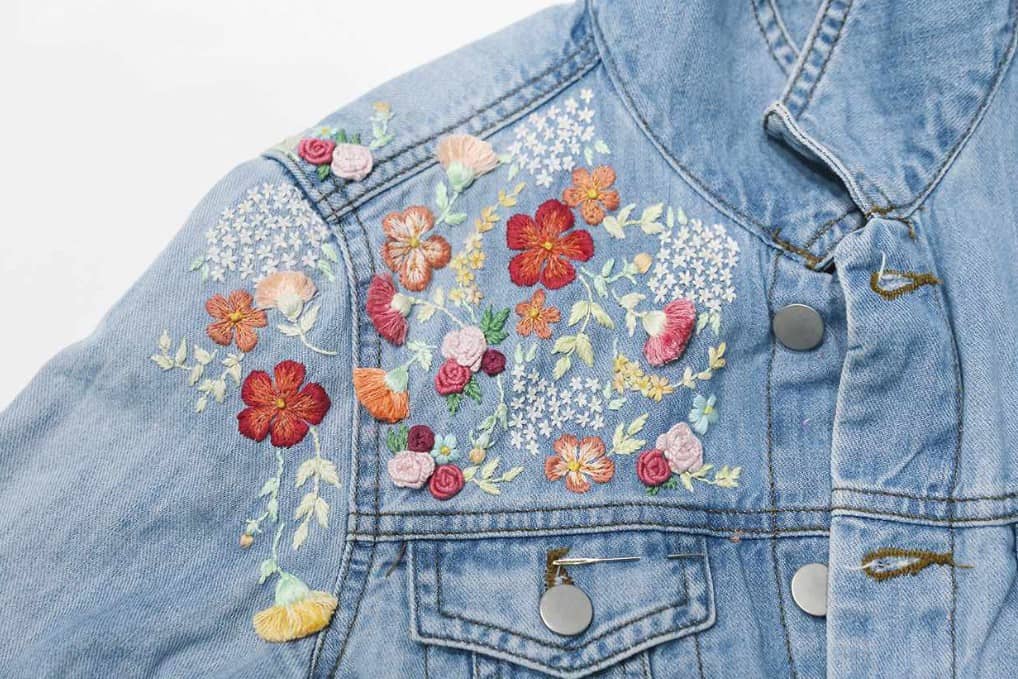how to cover the back of embroidery on clothes