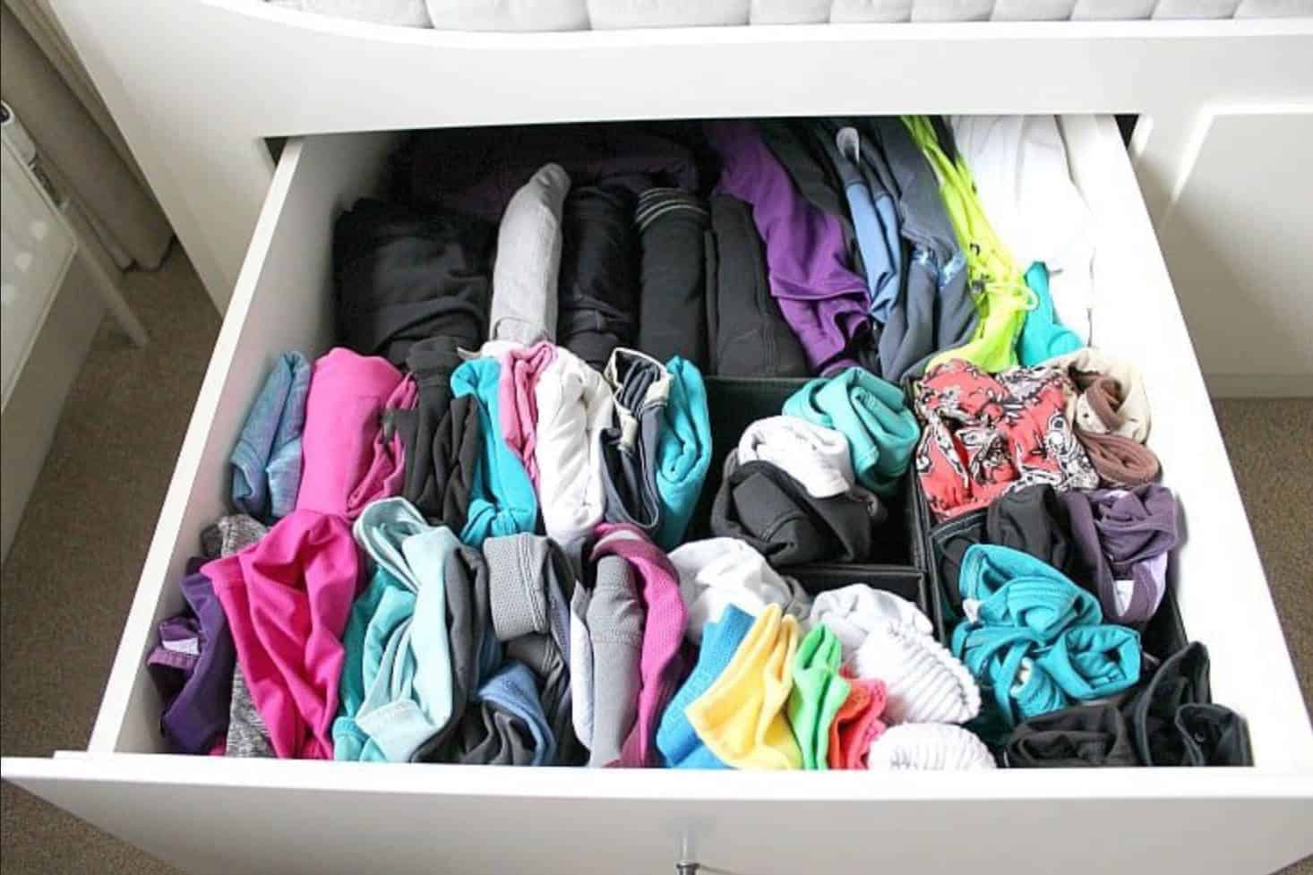 best way to store workout clothes