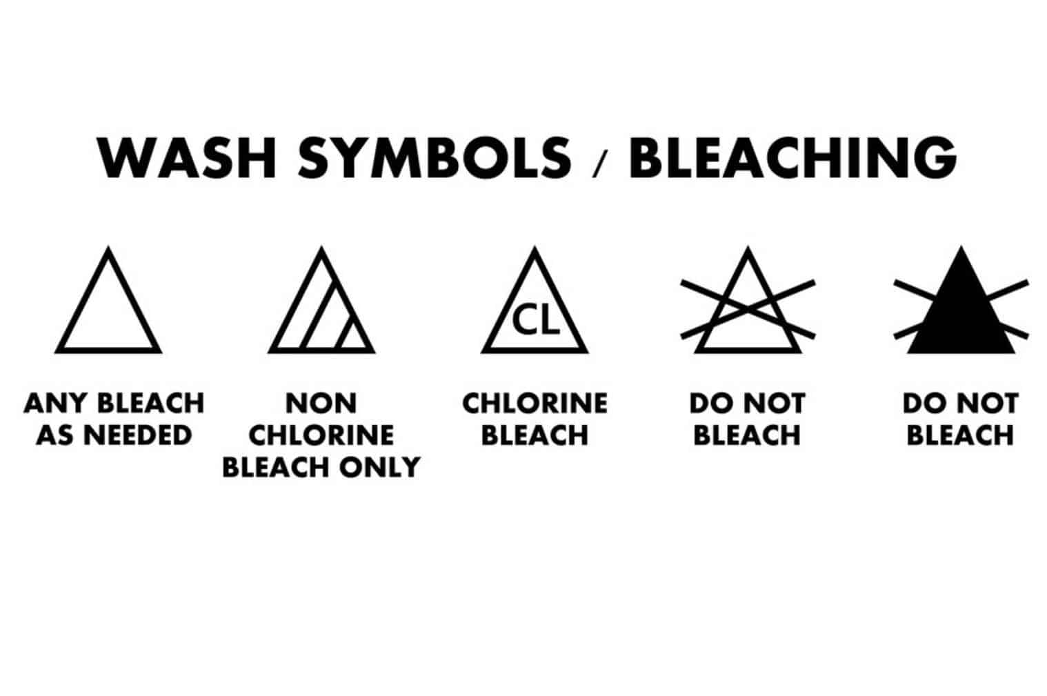 Bleaching symbols