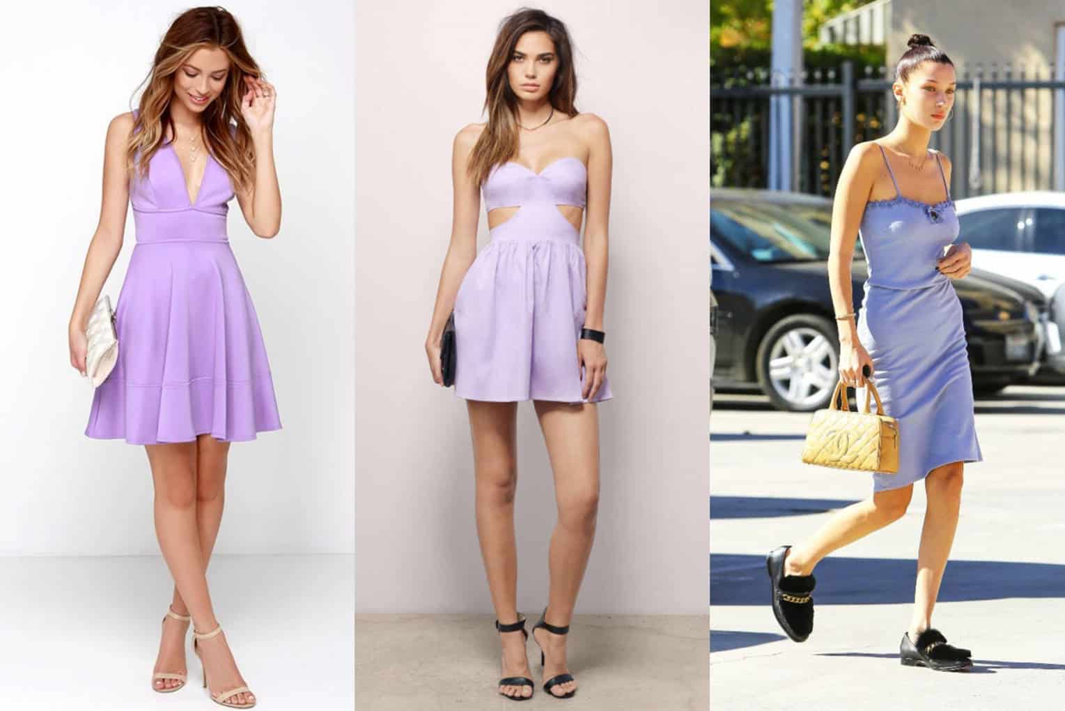 lavender color dress