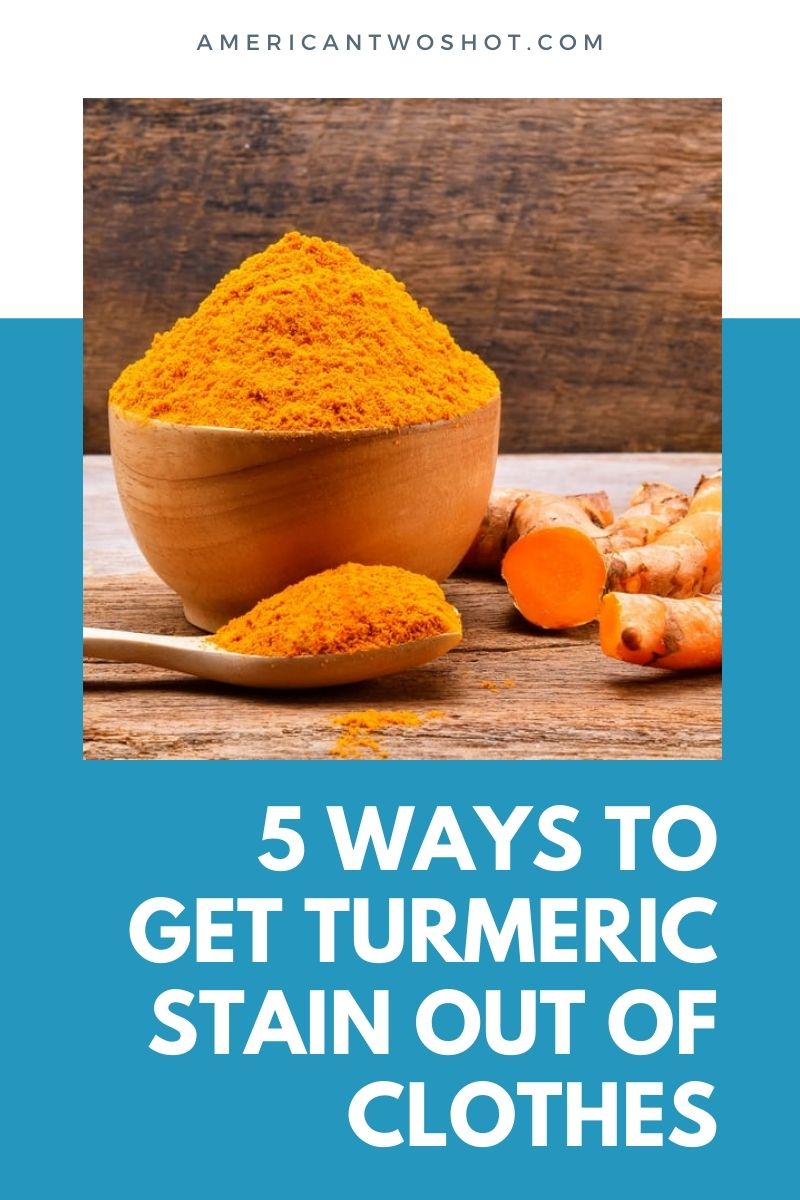 removing turmeric stains from clothes