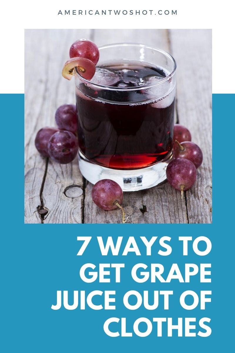 how to remove grape juice stain