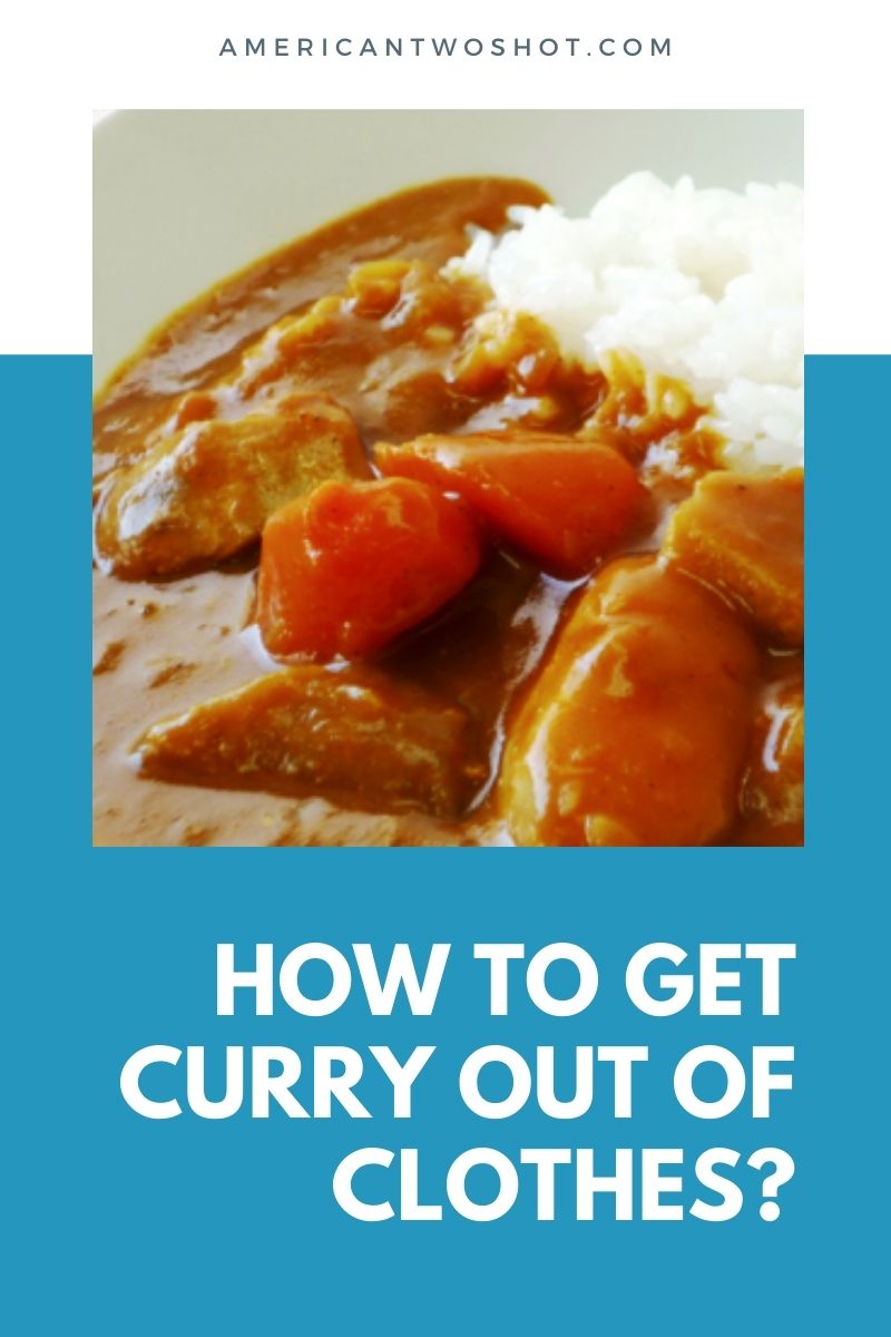 how to get curry out of clothes