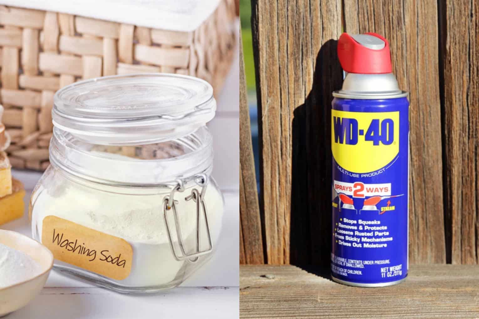 Using Baking Soda and WD-40