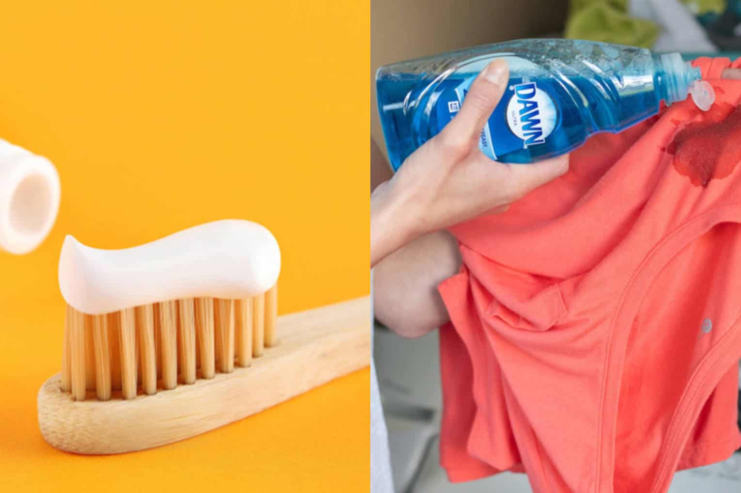 Toothpaste and Dishwashing Liquid