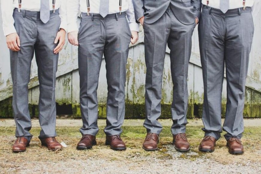 What colour socks do you wear with a grey suit and brown shoes? - Quora