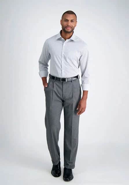 Gray shirt and gray pants