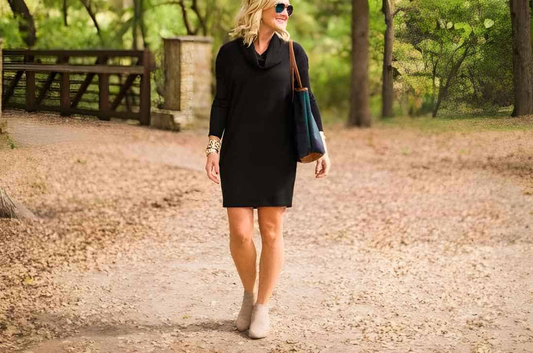 Stylish Tips on Pairing Sweater Dress with Ankle Boots
